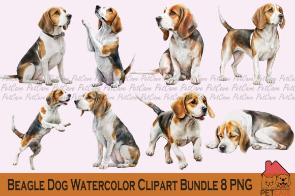 Beagle Dog Watercolor Clipart Bundle – A Designer's Review