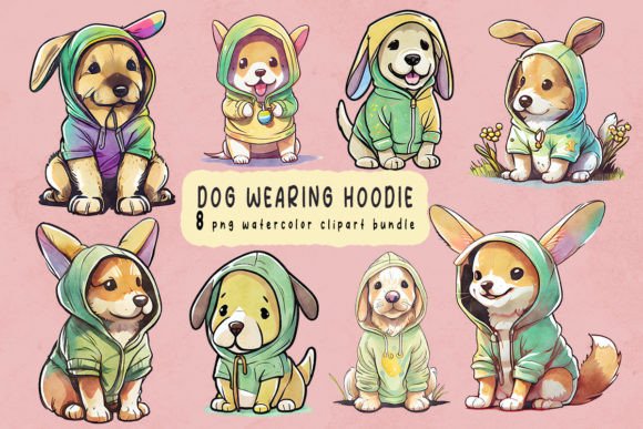 Cute Chibi Dog: Hoodie Watercolor Review