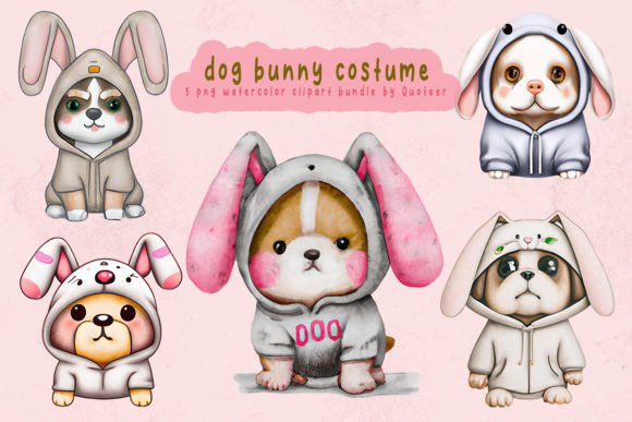 Easter Dog Wearing Bunny Hoodie Clipart Review
