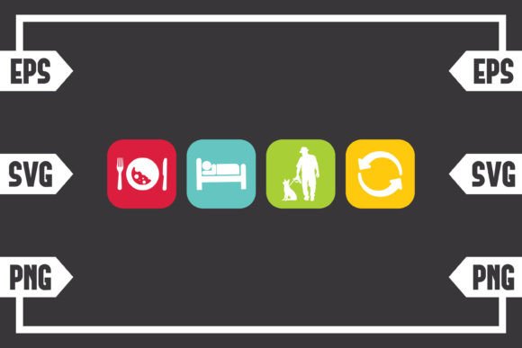 Eat Sleep Guy Sleep Guy with Dog Repeat