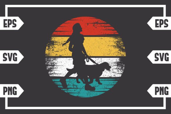 Grunge Retro Female with Dog: A Designer's Review