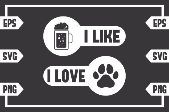 I Like Beer I Love Dog Paw. Embroidery Review