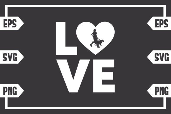 Love and Female with Dog: A Design Worth Stitching