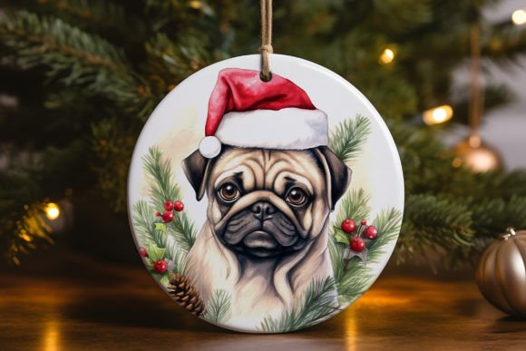 Pug Dog Christmas Ornament 1 Embroidery Design Review